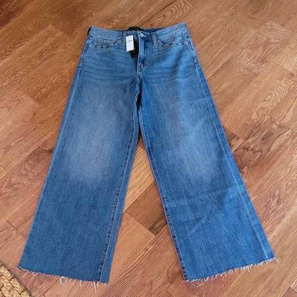 NEW Banana Republic Factory TALL Wide Leg Crop Jeans Size 28 TALL - Picture 5 of 12